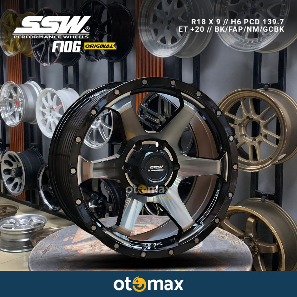 Velg Mobil SSW F106 Flow Forged Original Ring 18 BK/FAP/NM/GCBK