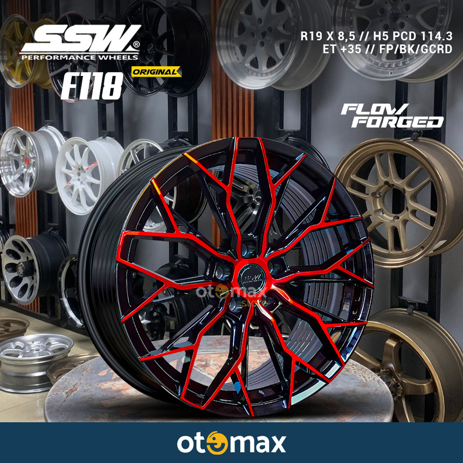 Velg Mobil SSW F118 Flow Forged Original Ring 19 FP/BK/GCRD