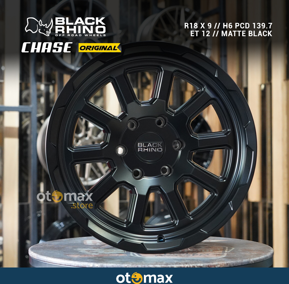 Velg Mobil Black Rhino Chase Original Ring 18 Matt Black – Otomax Store ...