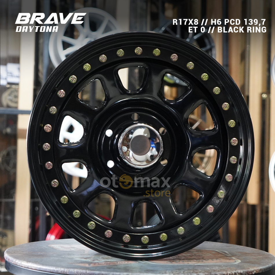 Velg Mobil Brave Daytona Ring 17 Hitam