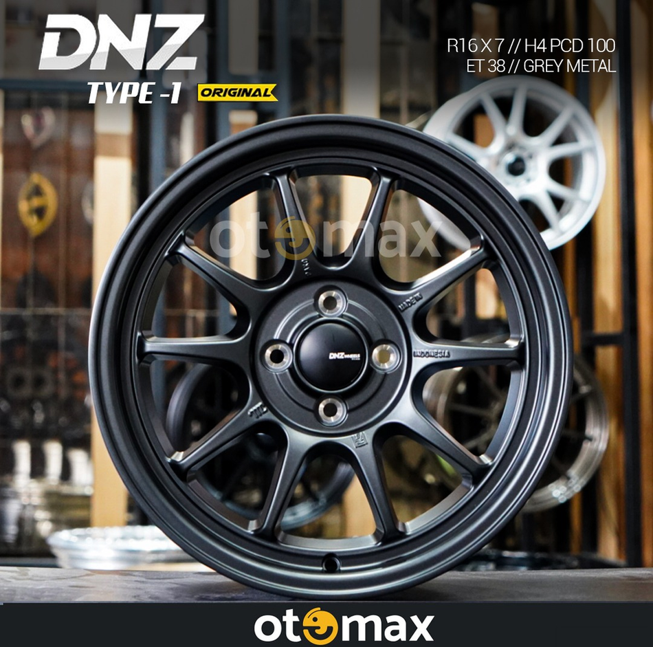 Velg Mobil DNZ Type-01 Original Ring 16 Grey Metal