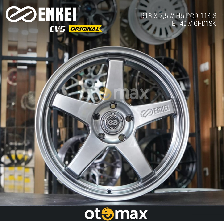 Velg Mobil Enkei EV 5 Ring Asli 18 H5 GHD1SK