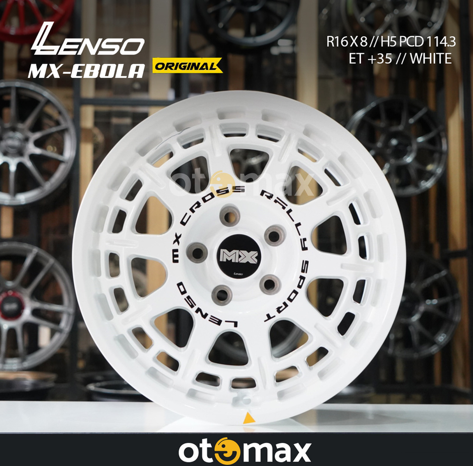 Velg Mobil Lenso MX-Ebola Original Ring 16 Putih