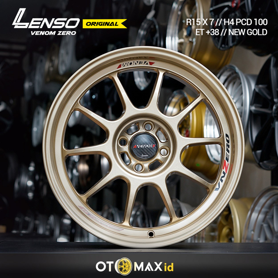 Velg Mobil Lenso Venom Zero Original Ring 15 New Gold