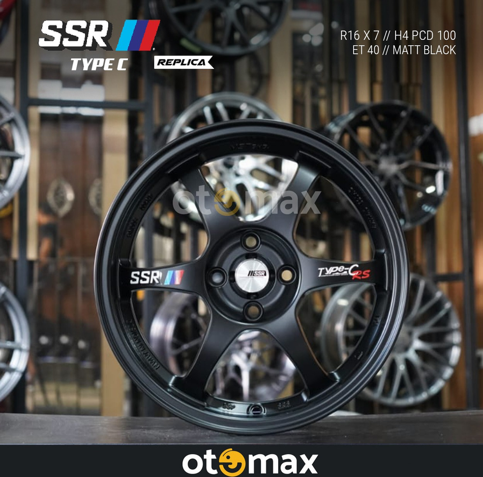 Velg Mobil SSR Type C Ring 16 40 Matt Hitam