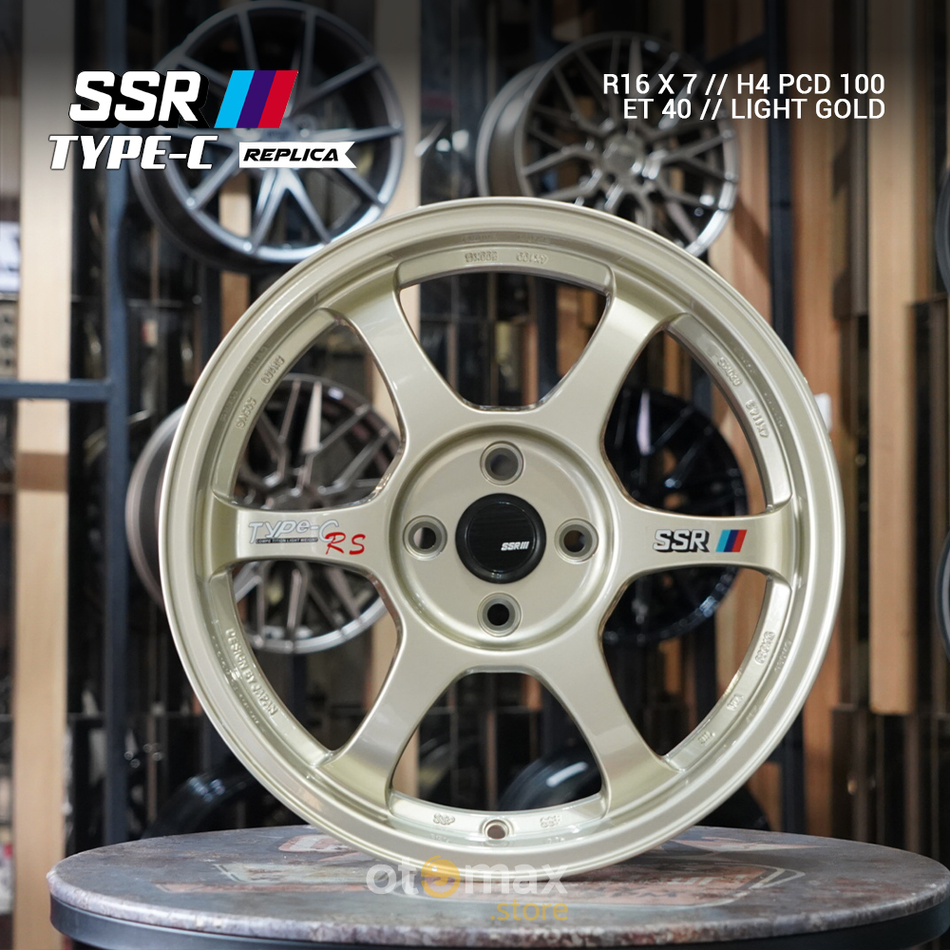 Velg Mobil SSR Tipe C Ring 16 H4 Emas Muda