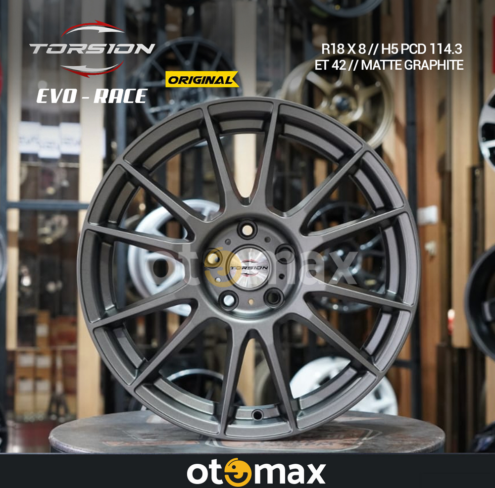 Velg Mobil Torsion Race Evo Ring 18 Graphite | Otomax Store – Otomax ...