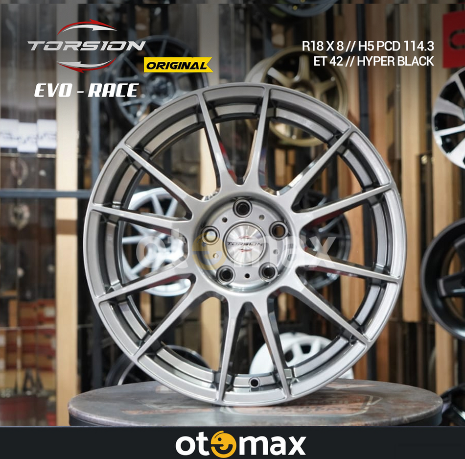 Velg Mobil Torsion Race Evo Ring 18 Hyper Black