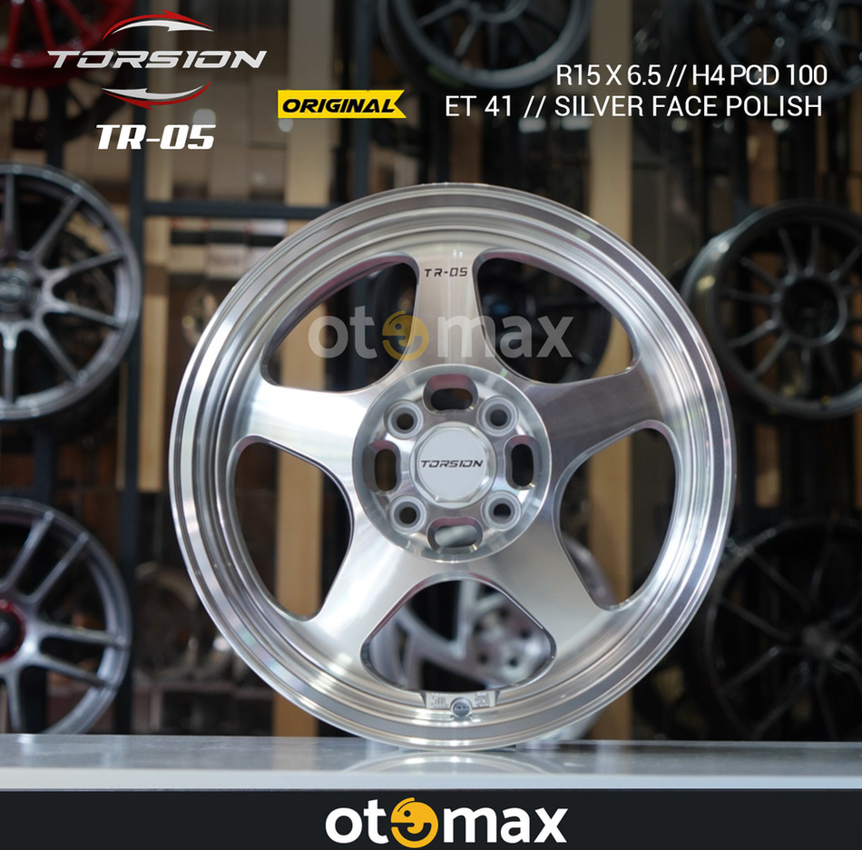 Velg Mobil Torsion TR05 Ring 15 Silver Face Polish