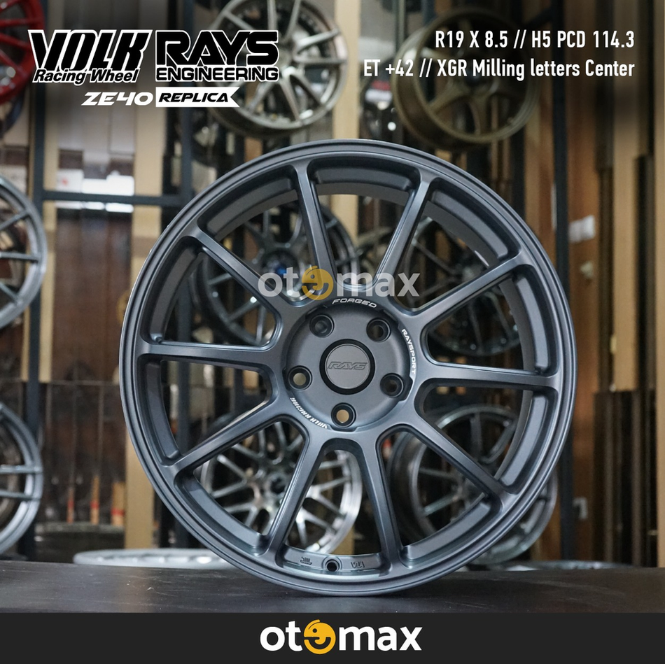 Velg Mobil Volk Rays ZE40 Ring 19 XGR Pusat Surat Penggilingan