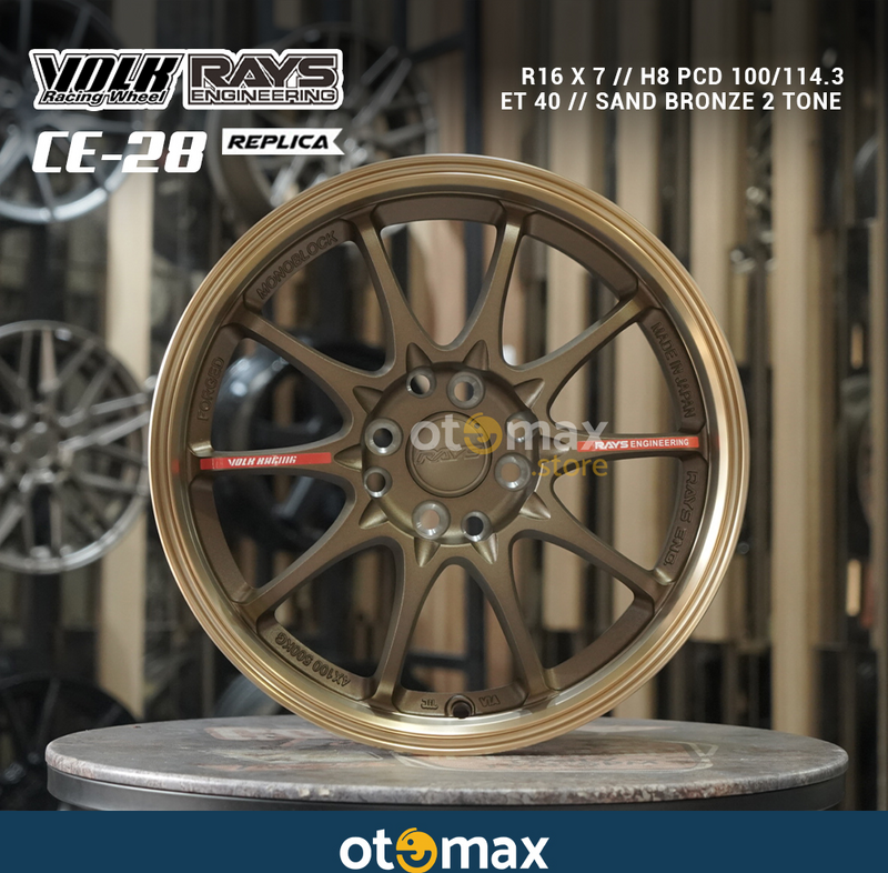 Velg Mobil Volk Rays Ce28 Ring 16 Sand Bronze 2Tone