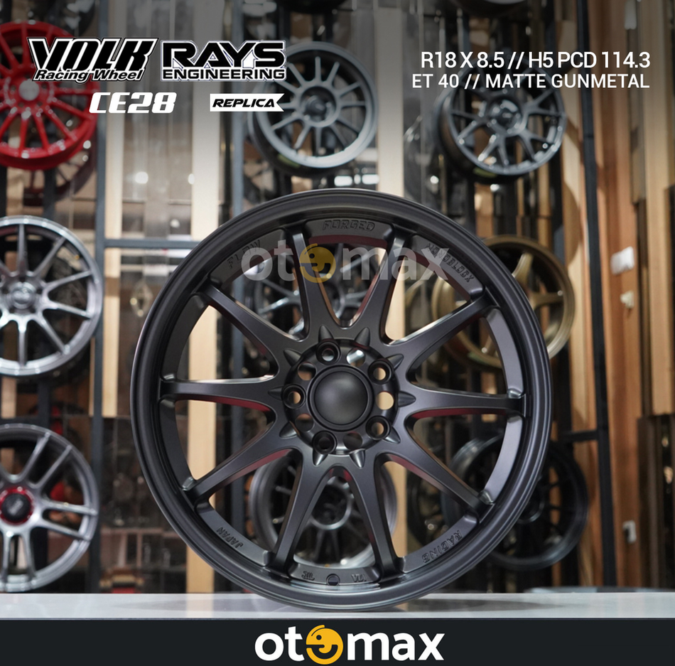 Velg Mobil Volk Rays Ce28 Ring 18 H5 Matt Gunmetal