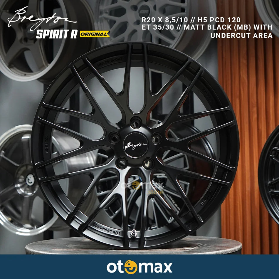 Velg Mobil Breyton SPIRIT R Original Ring 20 Matte Black With Undercut Area