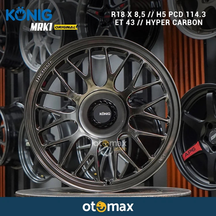 Velg Mobil Konig MRK1 Original Ring 18 ET 43 Hyper Carbon