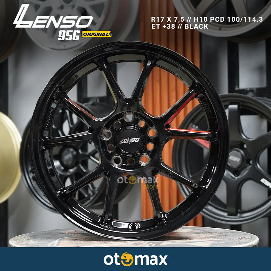 Velg Mobil Lenso 95G Original Ring 17 Black