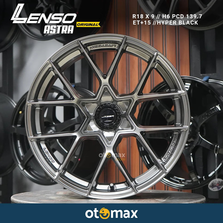 Velg Mobil Lenso Jager Astra Original Ring 18 Hyper Black