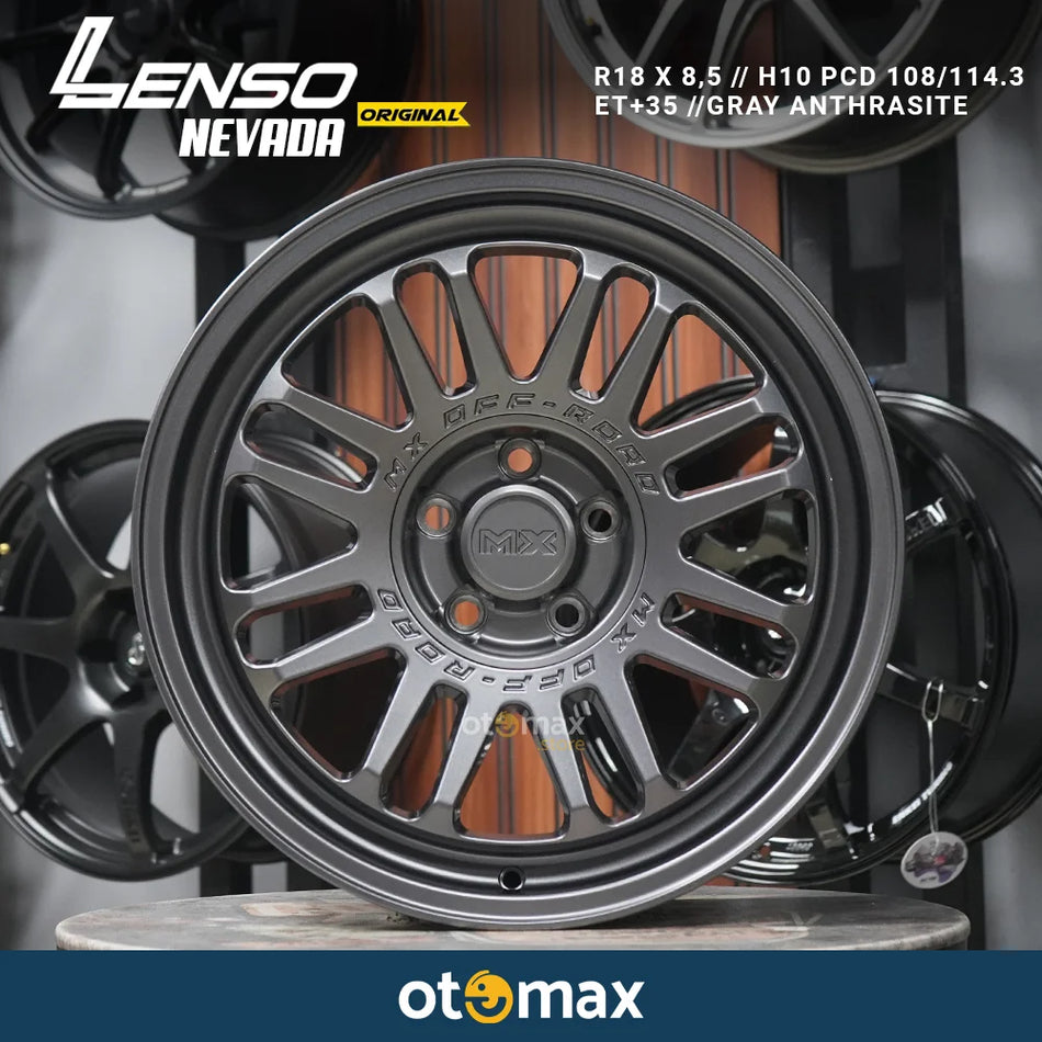 Velg Mobil Lenso MX Nevada Original Ring 18 Gray Anthracite