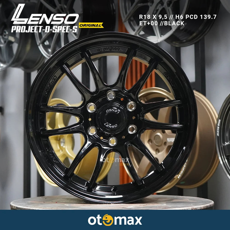 Velg Mobil Lenso Project-D-Spec-S Original Ring 18 Black