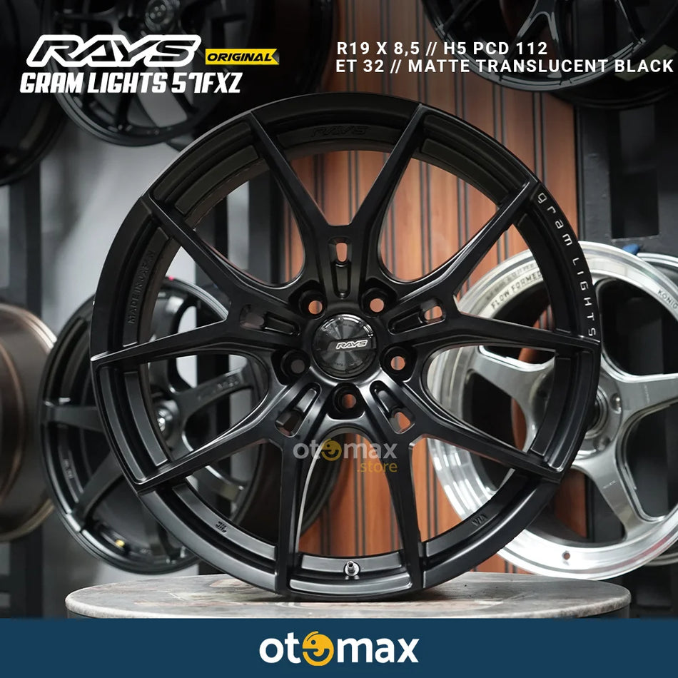 Velg Mobil Rays Gram Lights 57FXZ Original Japan Ring 19 Matte Translucent Black