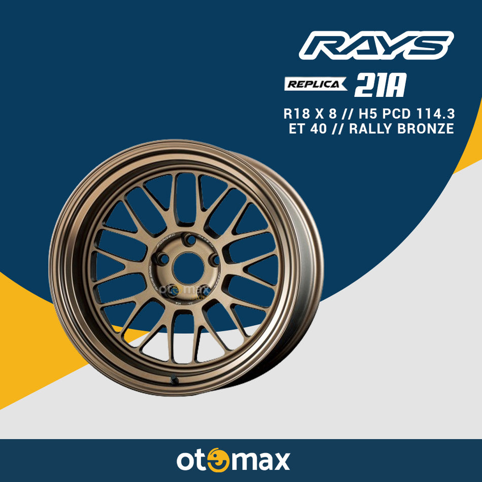 Velg Mobil Volk Rays 21A Ring 18 Rally Bronze