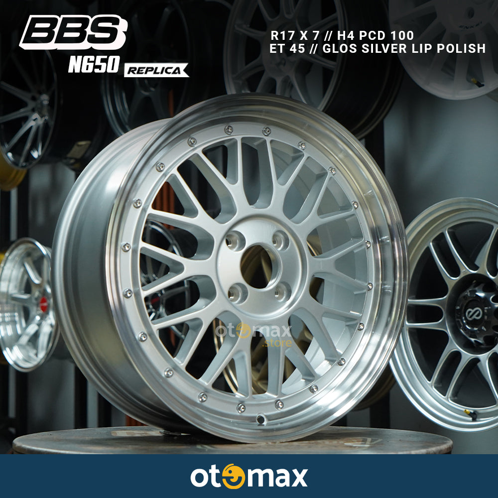 Velg Mobil BBS N650D Ring 17 Glos Silver Lip Polish – Otomax Store ...