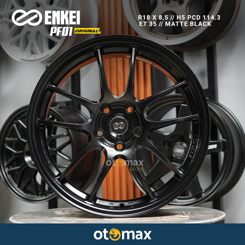 Velg Mobil Enkei PF01 Original Japan Ring 18 Matte Black