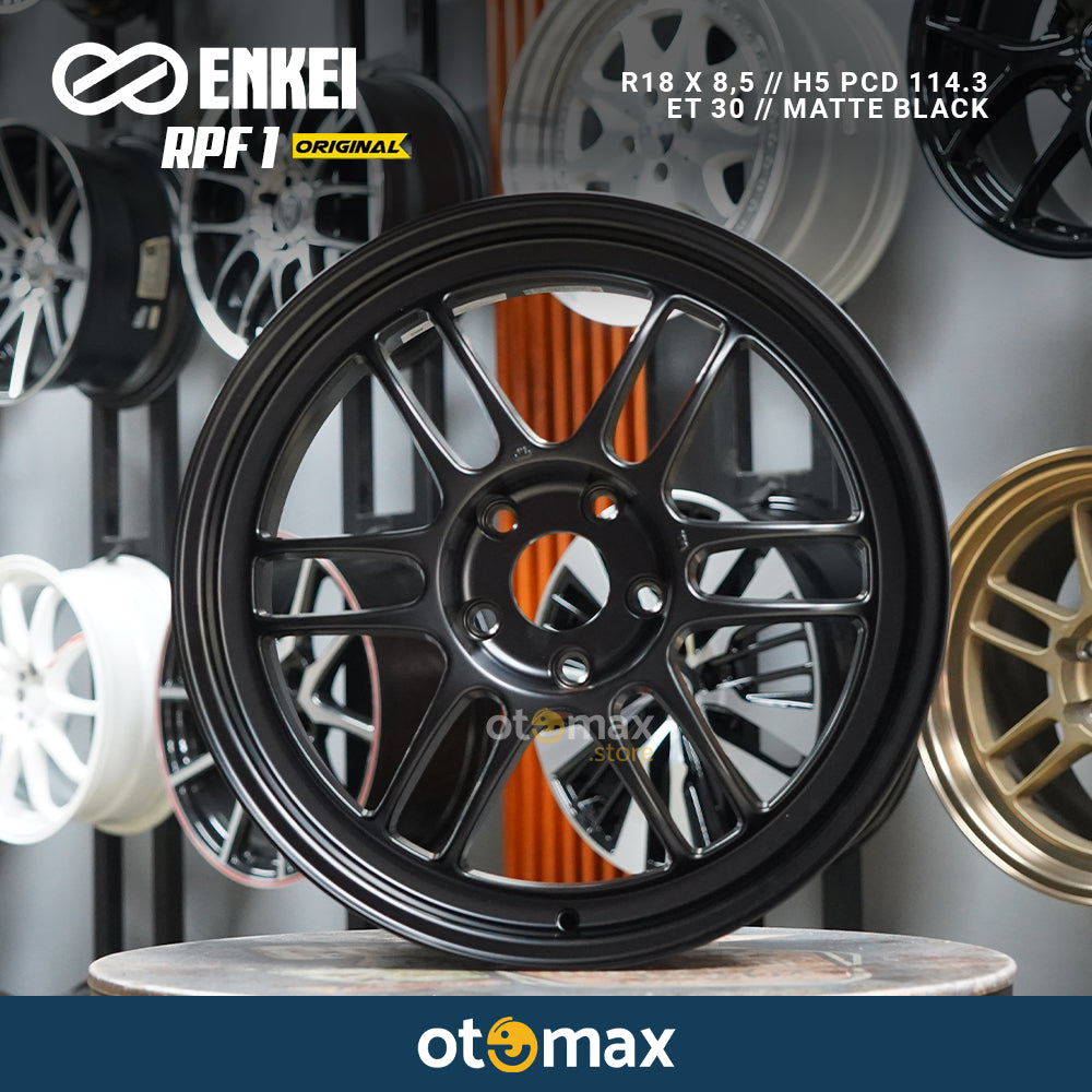 Jual Velg Mobil Enkei RPF1 Original Japan Ring 18 Matte Black ...