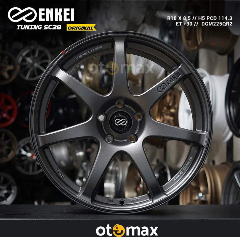Velg Mobil Enkei Tuning SC38 Original ET30 Ring 18 DGM225QR2