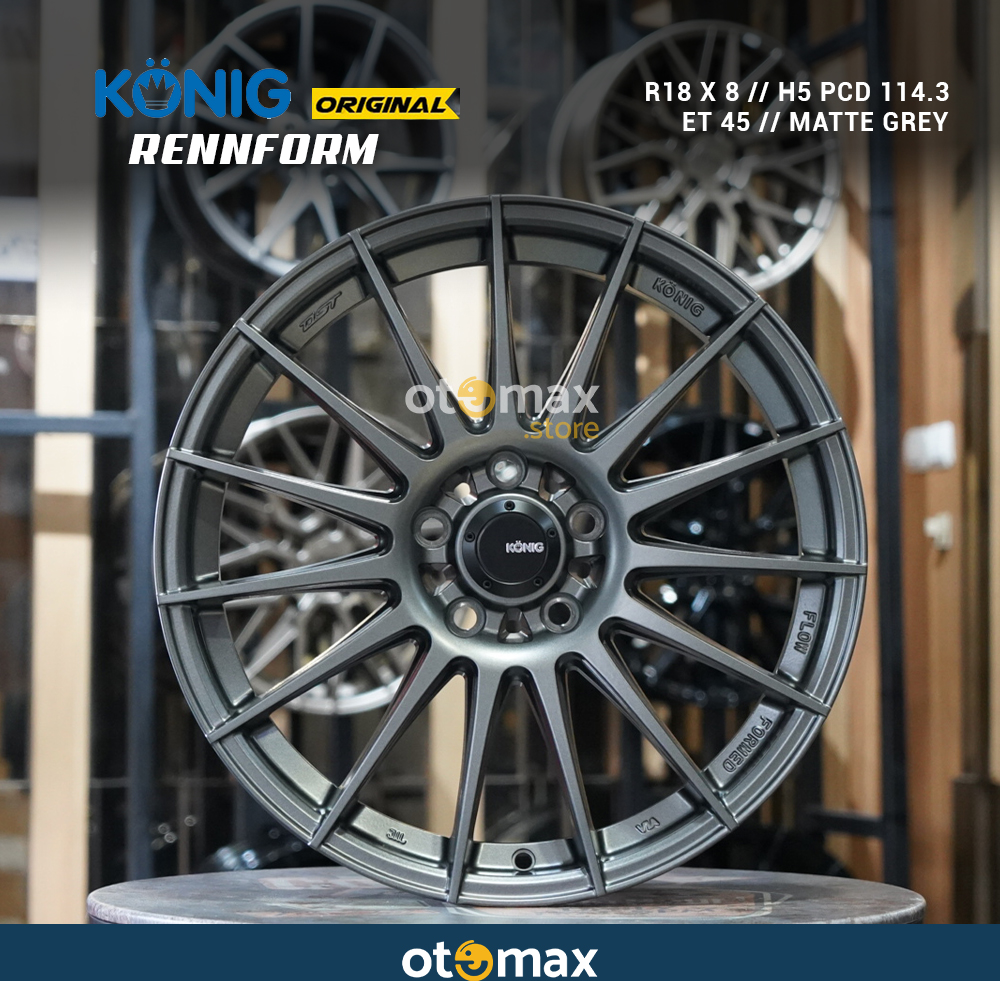 Velg Mobil Konig Rennform Original Ring 18 45 Matt Grey DGM8K | Otomax ...
