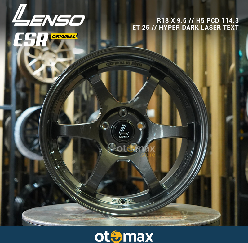 Velg Mobil Lenso ESR Original Ring 18 Hyper Dark Laser Text