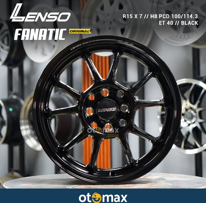 Velg Mobil Lenso Fanatic Original Ring 15 Black