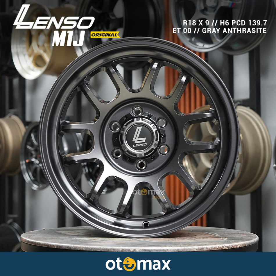Velg Mobil Lenso M1J Original Ring 18 Gray Anthrasite/Laser Text