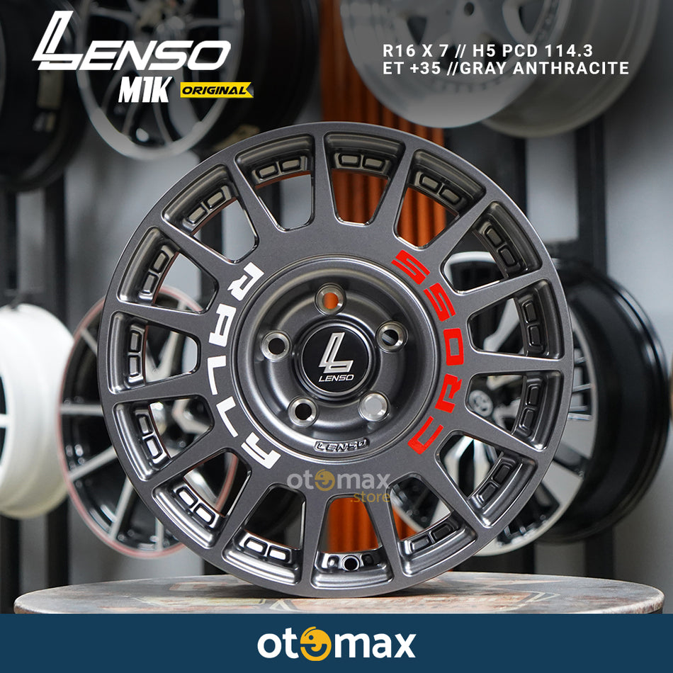 Velg Mobil Lenso M1K Original Ring 16 H5 Gray Anthracite