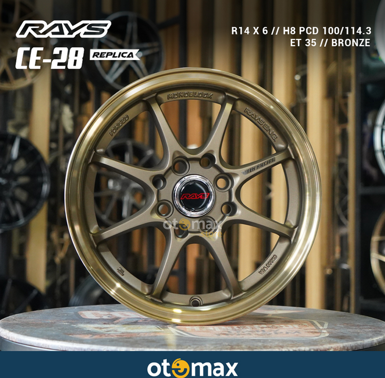 Velg Sporty Rays CE28 Ring 14 Bronze - Kualitas & Desain Elegan | Rays ...