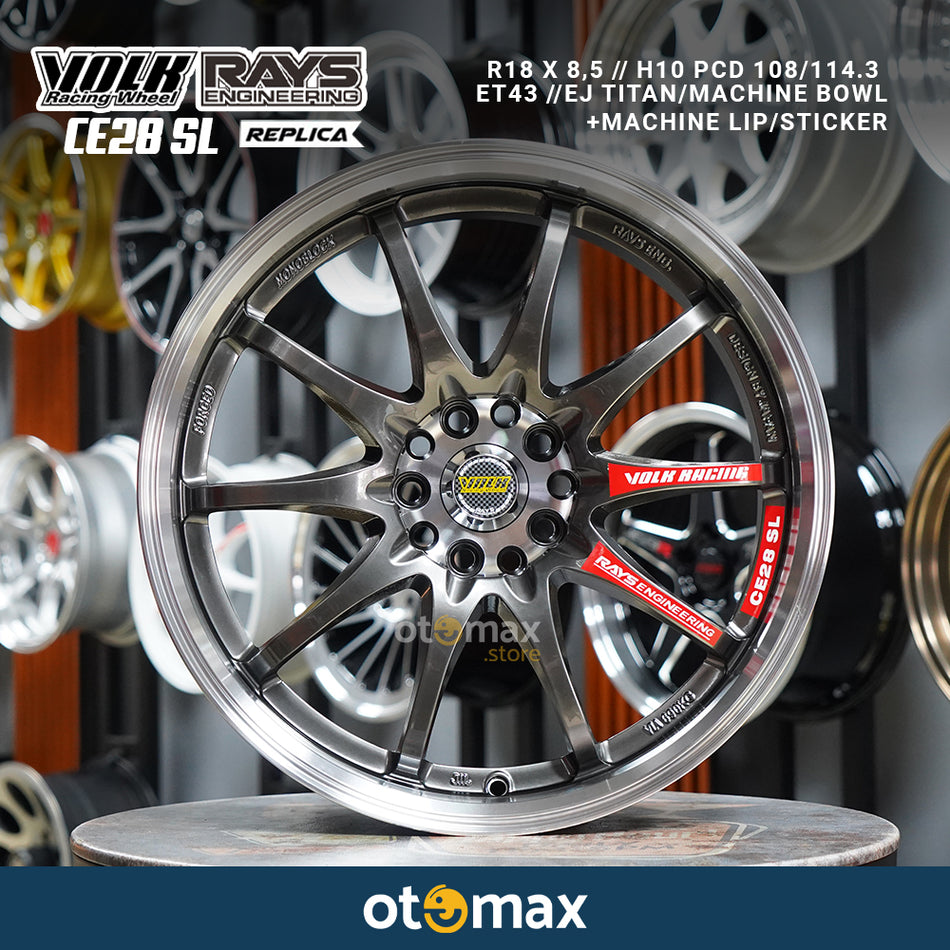 Velg Mobil Rays Ce28 SL Ring 18 EJ Titan Machine Bowl