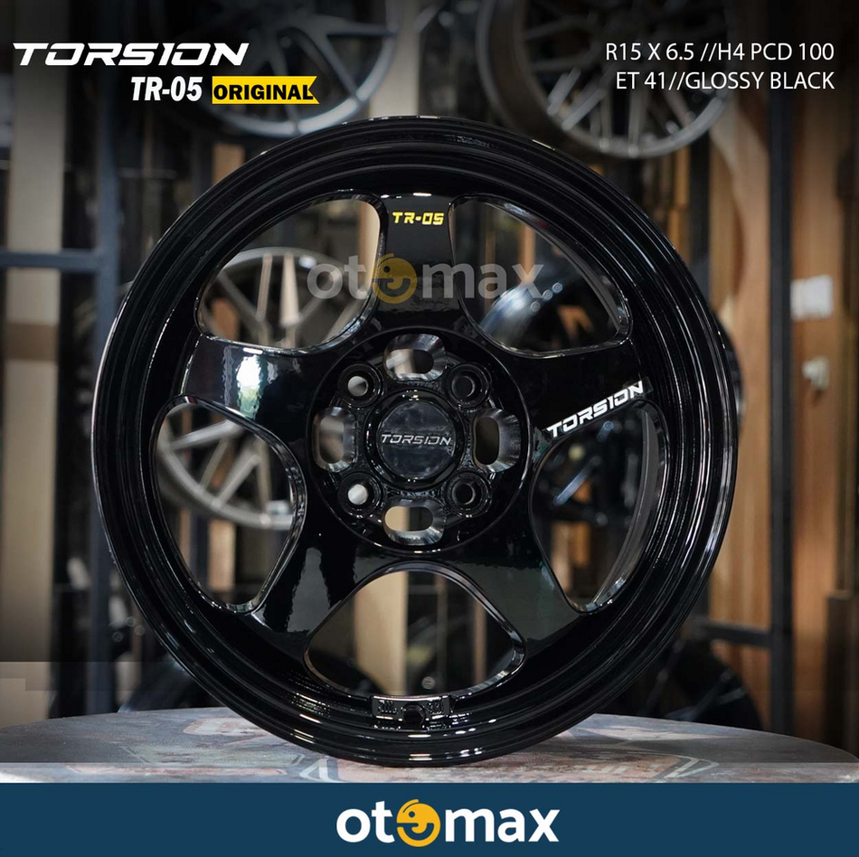 Velg Mobil Torsion TR05 Ring 15 Black Glossy