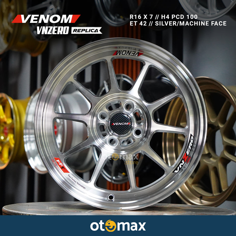 Velg Mobil Venom V-Zero Ring 16 Silver/Machine Face