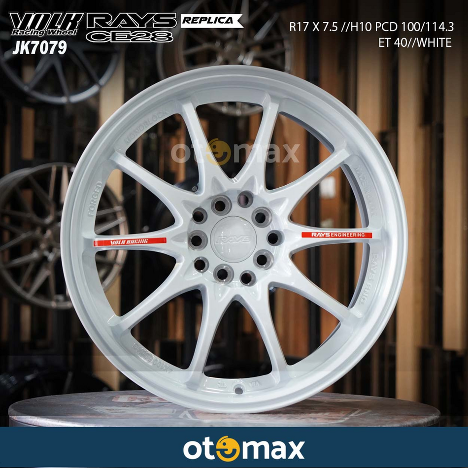 Velg Mobil Volk Rays CE28 JK7079 Ring 17 White