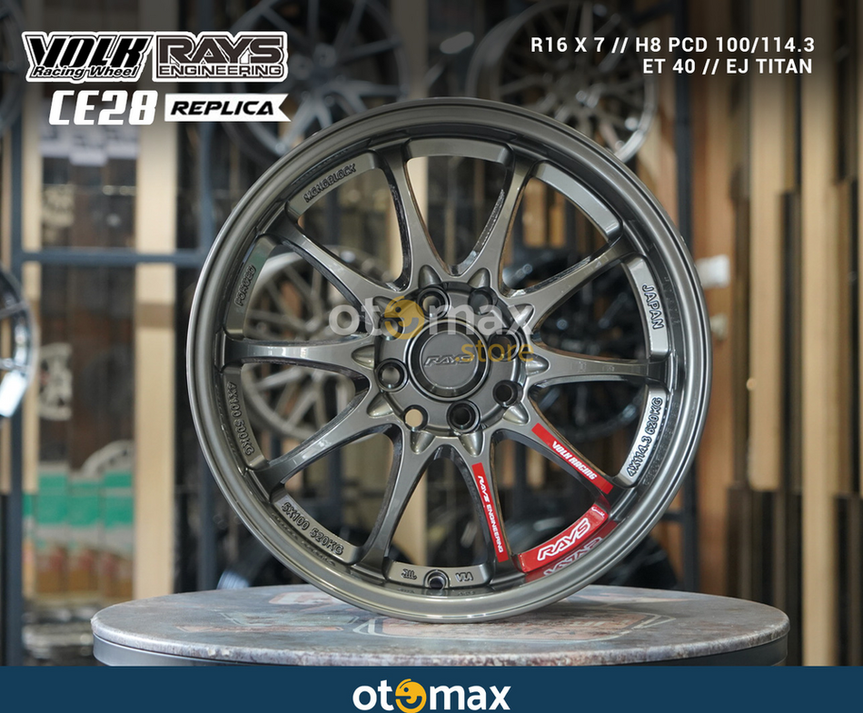 Velg Mobil Volk Rays Ce28 Ring 16 EJ Titan