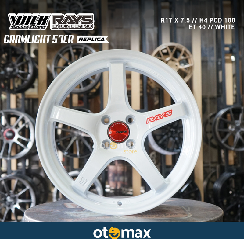 Velg Mobil Volk Rays Gramlight 57CR Ring 17 White