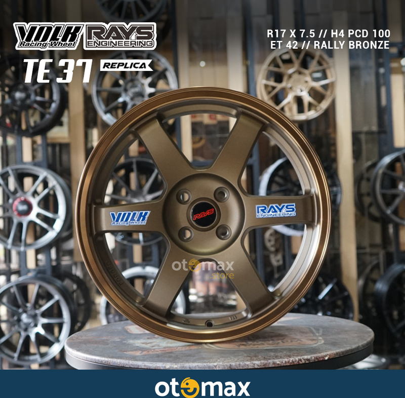 Velg Mobil Volk Rays TE37 Ring 17 Rally Bronze