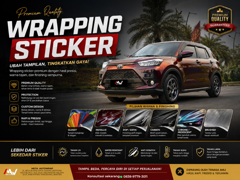 Promo Wrapping Mobil Otomax Store