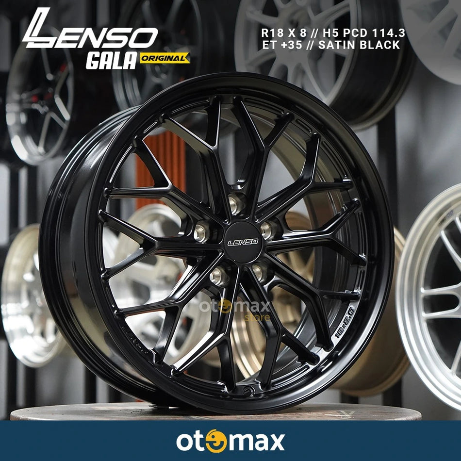 Velg Mobil Lenso Jager Gala Original Ring 18 Satin Black