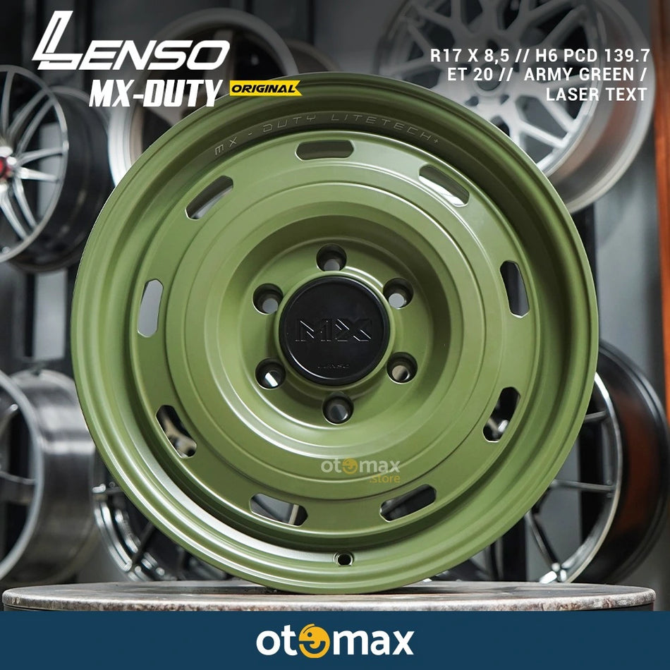 Velg mobil Lenso MX-Duty Original Ring 17 Army Green / Laser Text
