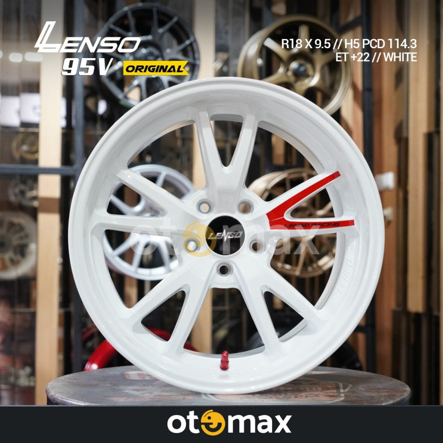 Velg Mobil Lenso 95V Original Ring 18 White