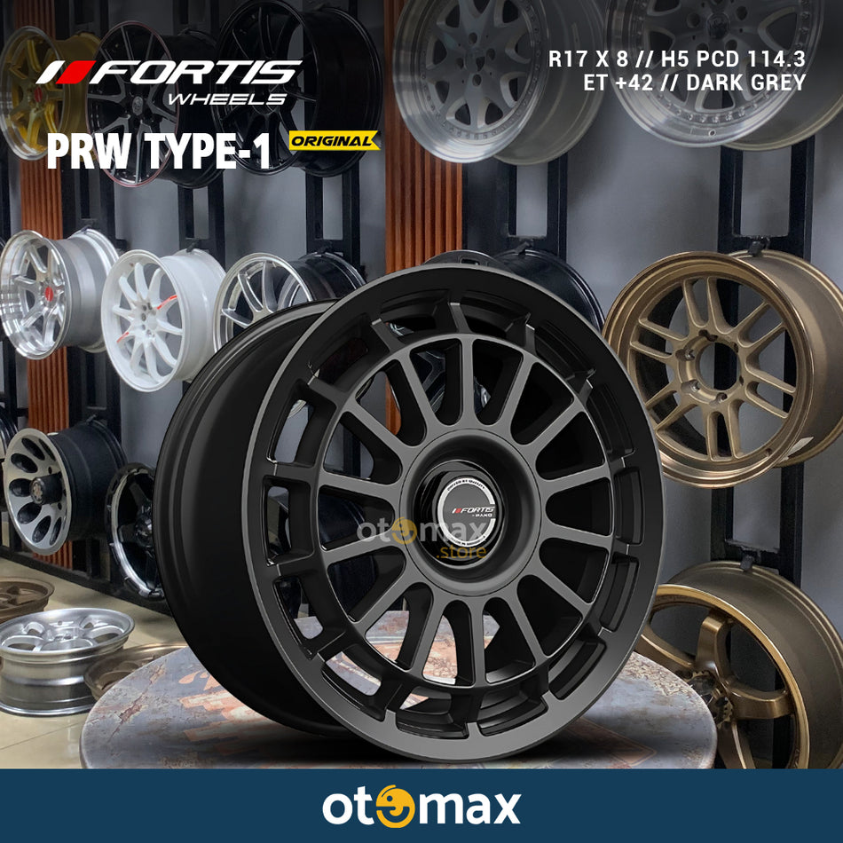 Velg Mobil Fortis PRW Type-1 Ring 17 Dark Grey