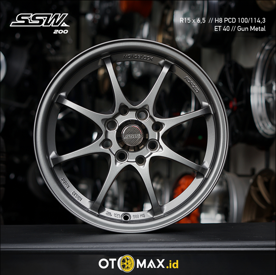 Velg Mobil SSW 200 Ring 15 Gun metal