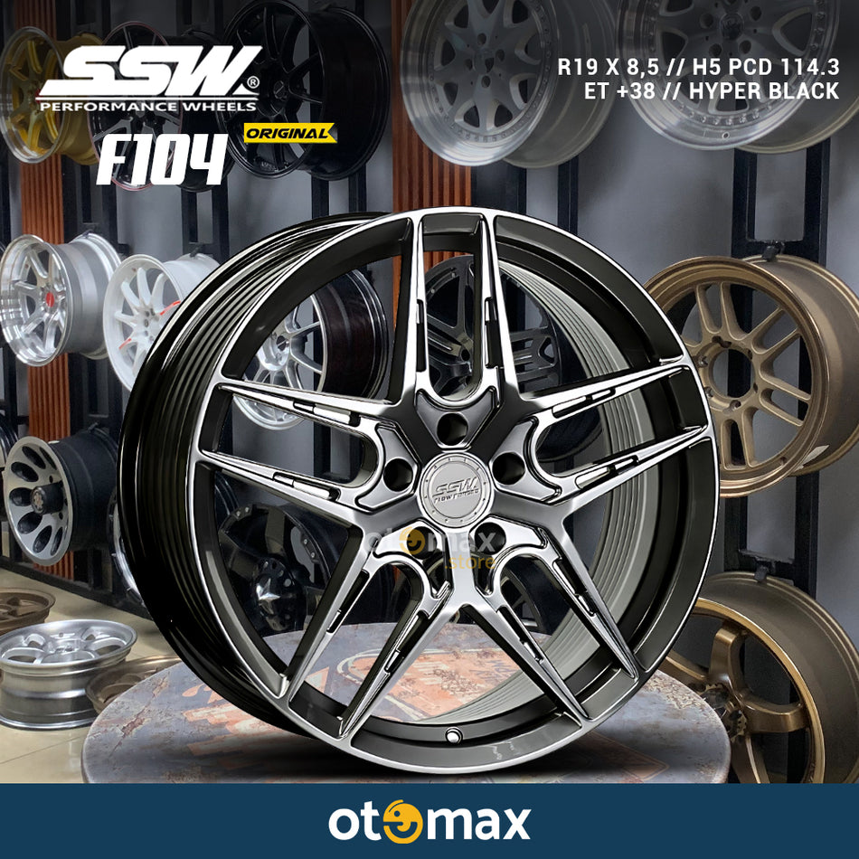 Velg Mobil SSW F104 Flow Forged Original Ring 19 Hyper Black