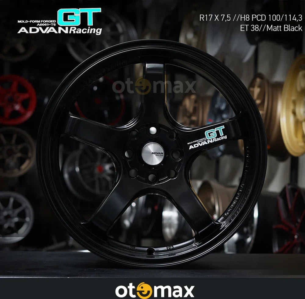 Velg Mobil Advan Racing GT N1033 Ring 17 H8 Matt Black | Otomax Store ...