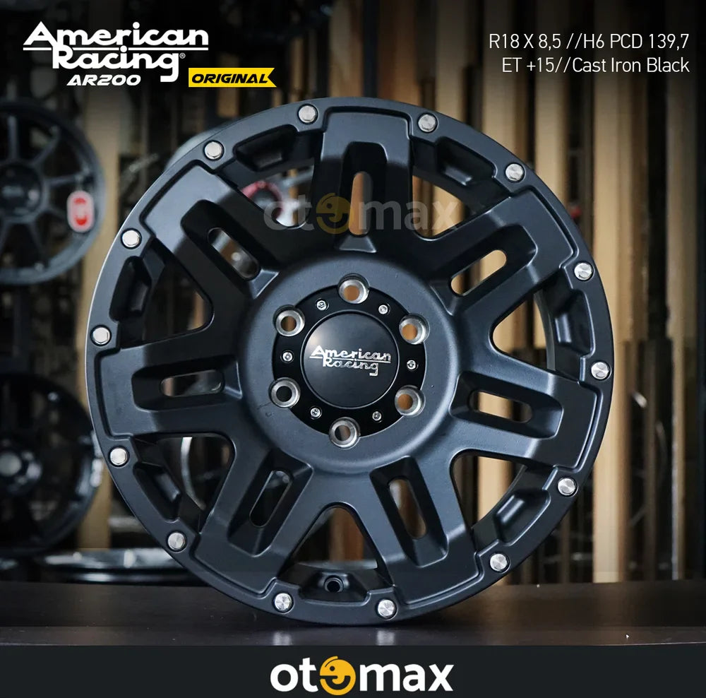American Racer Rings Velg Mobil American Racing AR200 Original Ring 18 Cast Iron Black ...